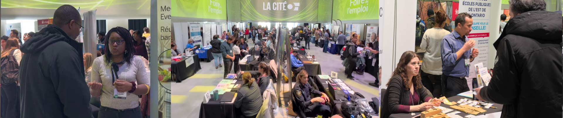 Bande image de de la foire de l'emploi à La Cité